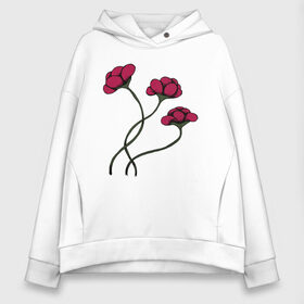 Женское худи Oversize хлопок с принтом КРАСНЫЙ ЦВЕТОК RED FLOWER в городе Новоалтайск, френч-терри — 70% хлопок, 30% полиэстер. Мягкий теплый начес внутри —100% хлопок | боковые карманы, эластичные манжеты и нижняя кромка, капюшон на магнитной кнопке | 8 | day | flowers | girl | girlfriend | girls | granny | love | lovers | march | mommy | moms | roses | women | womens | бабуля | бабушка | девушка | девушки | день | жена | женский | женщина | любовь | мама | мамуля | марта | розы | сестра | си