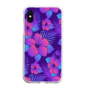 Чехол для iPhone XS Max матовый с принтом Цветы паттерн в городе Новоалтайск, Силикон | Область печати: задняя сторона чехла, без боковых панелей | Тематика изображения на принте: 8 марта | floral | flowers | hibiscus | holiday | love | nature | pattern | repeatable | roses | seamless | spring | tileable pattern | tropical | watercolor | woman day | весна | любовь | праздник | розы | цветы