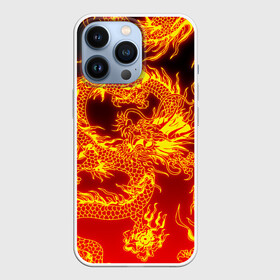 Чехол для iPhone 13 Pro с принтом ДРАКОН в городе Новоалтайск,  |  | china | dragon | fire | абстракция | дракон | китай | мифические существа | огонь | узор.