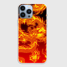 Чехол для iPhone 13 Pro Max с принтом ДРАКОН в городе Новоалтайск,  |  | Тематика изображения на принте: china | dragon | fire | абстракция | дракон | китай | мифические существа | огонь | узор.