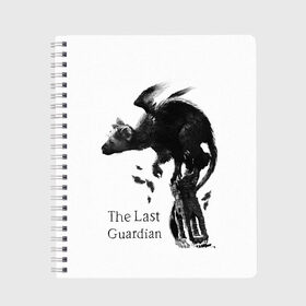 Тетрадь с принтом the last guardian в городе Новоалтайск, 100% бумага | 48 листов, плотность листов — 60 г/м2, плотность картонной обложки — 250 г/м2. Листы скреплены сбоку удобной пружинной спиралью. Уголки страниц и обложки скругленные. Цвет линий — светло-серый
 | game | the last guardian | игра | компьютерная игра | последний хранитель