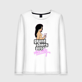 Женский лонгслив хлопок с принтом Grand Theft Auto Vice City в городе Новоалтайск, 100% хлопок |  | 4 | 5 | five | games | grand theft auto | gta | gta v | los santos | online | rockstar | san andreas | великое авто воровство | гта | гташка | игры | логотип | лос сантос | майкл | мафия | ограбление | онлайн | пеф | рокстар | самп | сан андреас 