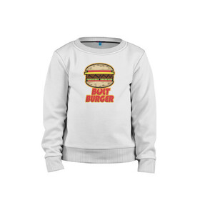 Детский свитшот хлопок с принтом BOLT BURGER в городе Новоалтайск, 100% хлопок | круглый вырез горловины, эластичные манжеты, пояс и воротник | 4 | 5 | five | games | grand theft auto | gta | gta v | los santos | online | rockstar | san andreas | великое авто воровство | гта | гташка | игры | логотип | лос сантос | майкл | мафия | ограбление | онлайн | пеф | рокстар | самп | сан андреас 