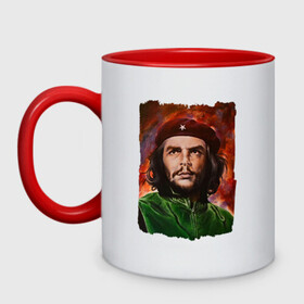 Кружка двухцветная с принтом CHE GUEVARA | ЧЕ ГЕВАРА в городе Новоалтайск, керамика | объем — 330 мл, диаметр — 80 мм. Цветная ручка и кайма сверху, в некоторых цветах — вся внутренняя часть | anarchy | che | che guevara | comandante | hasta la victoria siempre | анархия | гевара | до победы всегда | историческая личность | комунист | куба | революция | социализм | фидель кастро | че | че гевара | эрнесто