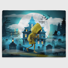 Плед 3D с принтом Little Nightmares 2 в городе Новоалтайск, 100% полиэстер | закругленные углы, все края обработаны. Ткань не мнется и не растягивается | little nightmares | страшилка | страшная игра | ужас | хоррор