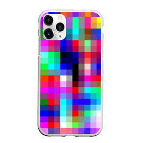 Чехол для iPhone 11 Pro матовый с принтом РАЗНОЦВЕТНЫЕ ПИКСЕЛИ / КУБЫ в городе Новоалтайск, Силикон |  | Тематика изображения на принте: abstraction | cube | geometry | hexagon | neon | paints | stripes | texture | triangle | абстракция | брызги | геометрия | краски | кубы | неон | соты | текстура
