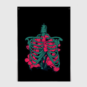 Постер с принтом Flowers and Bones в городе Новоалтайск, 100% бумага
 | бумага, плотность 150 мг. Матовая, но за счет высокого коэффициента гладкости имеет небольшой блеск и дает на свету блики, но в отличии от глянцевой бумаги не покрыта лаком | 8 | bones | day | flowers | girl | girlfriend | girls | inside | love | lovers | march | roses | women | womens | x ray | внутри | девушка | девушки | день | женский | женщина | кости | любовь | марта | ребра | рентген | розы | скелет | цветок |