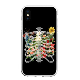 Чехол для iPhone XS Max матовый с принтом Flowers in Me в городе Новоалтайск, Силикон | Область печати: задняя сторона чехла, без боковых панелей | 8 | bones | day | flowers | girl | girlfriend | girls | inside | love | lovers | march | roses | women | womens | x ray | внутри | девушка | девушки | день | женский | женщина | кости | любовь | марта | ребра | рентген | розы | скелет | цветок |
