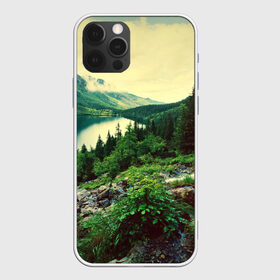 Чехол для iPhone 12 Pro Max Красивый лес: в городе Новоалтайск, Силикон | | tegunvteg | горы | деревья | красивый лес | лес | листья | природа | река | темный лес