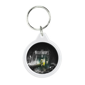 Брелок круглый с принтом LITTLE NIGHTMARES | ЛИТЛ НАЙТМ в городе Новоалтайск, пластик и полированная сталь | круглая форма, металлическое крепление в виде кольца | Тематика изображения на принте: kid | little nightmares | little nightmares 2 | six | yellow | жёлтый | игры | комиксы | литл найтмерс | шестая