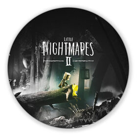 Коврик для мышки круглый с принтом LITTLE NIGHTMARES | ЛИТЛ НАЙТМ в городе Новоалтайск, резина и полиэстер | круглая форма, изображение наносится на всю лицевую часть | kid | little nightmares | little nightmares 2 | six | yellow | жёлтый | игры | комиксы | литл найтмерс | шестая