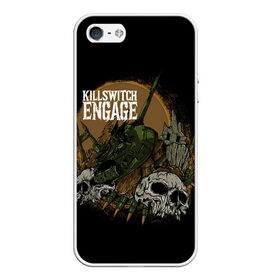 Чехол для iPhone 5/5S матовый с принтом Killswitch Engage в городе Новоалтайск, Силикон | Область печати: задняя сторона чехла, без боковых панелей | killswitch engage | metal | metalcore | rock | skull | метал | рок | танк | череп