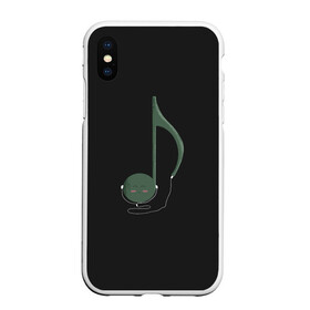Чехол для iPhone XS Max матовый с принтом Note в городе Новоалтайск, Силикон | Область печати: задняя сторона чехла, без боковых панелей | Тематика изображения на принте: clef | headphones | instrument | music | musical | notation | note | notes | tablature | treble | грамота | инструмент | ключ | музыка | музыкальный | наушники | нота | нотная | ноты | скрипичный | табулатура