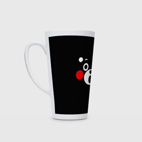 Кружка Латте с принтом KUMAMON | КУМАМОН в городе Новоалтайск, Белая керамика | Объем 480 мл; Высота 150 мм; Диаметр 90 мм | bear | japan | japanese | kumamon | kumamoto | аниме | игрушка | кумамон | кумамото сапурайдзу | медведь | мишка | персонаж | талисман | япония