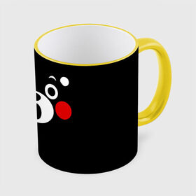 Кружка с принтом KUMAMON КУМАМОН в городе Новоалтайск, керамика | ёмкость 330 мл | bear | japan | japanese | kumamon | kumamoto | аниме | игрушка | кумамон | кумамото сапурайдзу | медведь | мишка | персонаж | талисман | япония