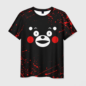 Мужская футболка 3D с принтом KUMAMON | КУМАМОН в городе Новоалтайск, 100% полиэфир | прямой крой, круглый вырез горловины, длина до линии бедер | bear | japan | japanese | kumamon | kumamoto | аниме | игрушка | кумамон | кумамото сапурайдзу | медведь | мишка | персонаж | талисман | япония