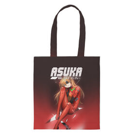 Шоппер 3D с принтом Asuka Eva-02 в городе Новоалтайск, 100% полиэстер | Плотность: 200 г/м2; Размер: 34×35 см; Высота лямок: 30 см | eva | eva 00 | eva 01 | eva 02 | rei | rei ayanami | shinji ikari | аска | ева | ева 02 | евангелион