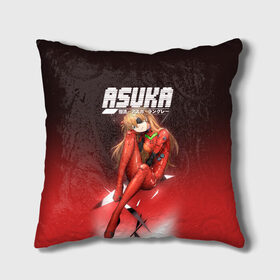 Подушка 3D с принтом Asuka Eva-02 в городе Новоалтайск, наволочка – 100% полиэстер, наполнитель – холлофайбер (легкий наполнитель, не вызывает аллергию). | состоит из подушки и наволочки. Наволочка на молнии, легко снимается для стирки | eva | eva 00 | eva 01 | eva 02 | rei | rei ayanami | shinji ikari | аска | ева | ева 02 | евангелион