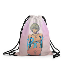 Рюкзак-мешок 3D с принтом Rei Ayanami в городе Новоалтайск, 100% полиэстер | плотность ткани — 200 г/м2, размер — 35 х 45 см; лямки — толстые шнурки, застежка на шнуровке, без карманов и подкладки | eva | eva 00 | eva 01 | eva 02 | rei | rei ayanami | shinji ikari | аска | ева | ева 02 | евангелион
