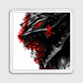 Магнит 55*55 с принтом BERSERK | БЕРСЕРК в городе Новоалтайск, Пластик | Размер: 65*65 мм; Размер печати: 55*55 мм | anime | anime berserk | berserk | knight | manga | аниме | аниме берсерк | берсерк | клеймо | манга | рыцарь
