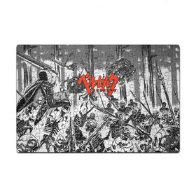 Пазл магнитный 126 элементов с принтом BERSERK | БЕРСЕРК в городе Новоалтайск, полимерный материал с магнитным слоем | 126 деталей, размер изделия —  180*270 мм | Тематика изображения на принте: anime | anime berserk | berserk | knight | manga | аниме | аниме берсерк | берсерк | клеймо | манга | рыцарь