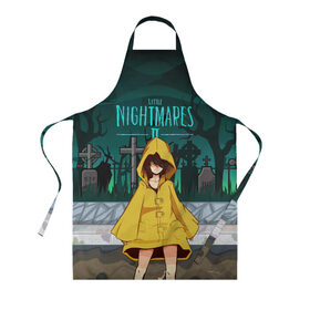 Фартук 3D с принтом Little Nightmares 2 в городе Новоалтайск, 100% полиэстер | общий размер — 65 х 85 см, ширина нагрудника — 26 см, горловина — 53 см, длина завязок — 54 см, общий обхват в поясе — 173 см. Принт на завязках и на горловине наносится с двух сторон, на основной части фартука — только с внешней стороны | little nightmares | страшилка | страшная игра | ужас | хоррор