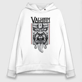 Женское худи Oversize хлопок с принтом Valheim в городе Новоалтайск, френч-терри — 70% хлопок, 30% полиэстер. Мягкий теплый начес внутри —100% хлопок | боковые карманы, эластичные манжеты и нижняя кромка, капюшон на магнитной кнопке | fantasy | mmo | valheim | valve | валхейм | вальхейм | викинги | выживалка | игра | королевская битва | ммо | ролевая игра | фэнтази