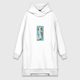 Платье-худи хлопок с принтом Skittles | Голубой в городе Новоалтайск,  |  | blue | freeze pop | limited edition | skittles | скитлс