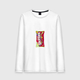 Мужской лонгслив хлопок с принтом Skittles | Красный в городе Новоалтайск, 100% хлопок |  | limited edition | long lost time | red | skittles | красный | скитлс