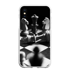 Чехол для iPhone XS Max матовый с принтом Шахматы в городе Новоалтайск, Силикон | Область печати: задняя сторона чехла, без боковых панелей | доска | игра | игровая | игры | конь | короли | король | ладья | логика | настольная | настольные | пешка | пешки | спорт | туча | ферзь | шахматный | шахматы
