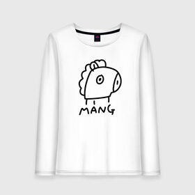 Женский лонгслив хлопок с принтом BTS | BT21 MANG в городе Новоалтайск, 100% хлопок |  | army | bangtan boys | bt21 | bts | bts stickers | chimmy | cooky | k pop | koya | mang | monster | rap monster | rapmon | rj | rm | shooky | tata | van | бтс | ви | джей хоуп | джонгук | кейпоп | реп монстр | стикеры bts | сюга | чимин | чин