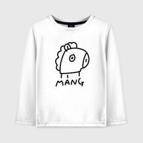 Детский лонгслив хлопок с принтом BTS | BT21 MANG в городе Новоалтайск, 100% хлопок | круглый вырез горловины, полуприлегающий силуэт, длина до линии бедер | army | bangtan boys | bt21 | bts | bts stickers | chimmy | cooky | k pop | koya | mang | monster | rap monster | rapmon | rj | rm | shooky | tata | van | бтс | ви | джей хоуп | джонгук | кейпоп | реп монстр | стикеры bts | сюга | чимин | чин