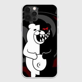 Чехол для iPhone 12 Pro Max с принтом MONOKUMA | МОНОКУМА | DANGANRO в городе Новоалтайск, Силикон |  | anime | bear | black  white | danganronpa | kurokuma | monodam | monokuma | monomi | monotaro | rabbit | school | shirokuma | аниме | главарь | мoноми | монокума | черно белый | школа