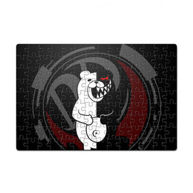 Пазл магнитный 126 элементов с принтом MONOKUMA | МОНОКУМА | DANGANRO в городе Новоалтайск, полимерный материал с магнитным слоем | 126 деталей, размер изделия —  180*270 мм | anime | bear | black  white | danganronpa | kurokuma | monodam | monokuma | monomi | monotaro | rabbit | school | shirokuma | аниме | главарь | мoноми | монокума | черно белый | школа