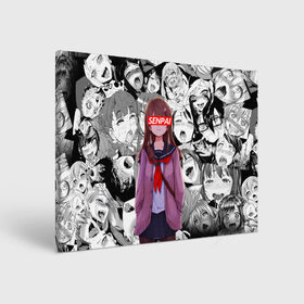 Холст прямоугольный с принтом SENPAI | СЕНПАЙ в городе Новоалтайск, 100% ПВХ |  | ahegao | kawai | kowai | oppai | otaku | senpai | sugoi | waifu | yandere | ахегао | ковай | отаку | семпай | сенпай | сэмпай | яндере