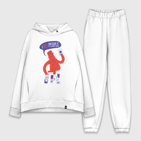 Женский костюм хлопок Oversize с принтом I hate people арт модель в городе Новоалтайск,  |  | 21 | art | card | cards | minimalism | playing cards | poker | двадцать одно | игральные карты | иллюстрация | интроверт | карточная игра | карты | мизантроп | минимализм | очко | подкидной | покер | рисунок
