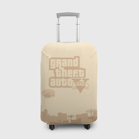 Чехол для чемодана 3D с принтом Grand Theft Auto FIVE в городе Новоалтайск, 86% полиэфир, 14% спандекс | двустороннее нанесение принта, прорези для ручек и колес | 4 | 5 | five | games | grand theft auto | gta | gta v | los santos | online | rockstar | san andreas | великое авто воровство | гта | гташка | игры | логотип | лос сантос | майкл | мафия | ограбление | онлайн | пеф | рокстар | самп | сан андреас 