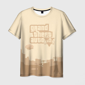 Мужская футболка 3D с принтом Grand Theft Auto FIVE в городе Новоалтайск, 100% полиэфир | прямой крой, круглый вырез горловины, длина до линии бедер | 4 | 5 | five | games | grand theft auto | gta | gta v | los santos | online | rockstar | san andreas | великое авто воровство | гта | гташка | игры | логотип | лос сантос | майкл | мафия | ограбление | онлайн | пеф | рокстар | самп | сан андреас 