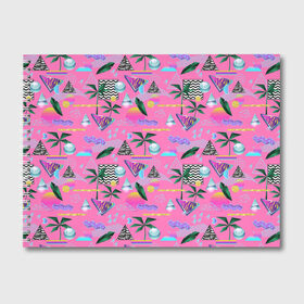 Альбом для рисования с принтом Vaporwave art в городе Новоалтайск, 100% бумага
 | матовая бумага, плотность 200 мг. | Тематика изображения на принте: абстракция | арт | вапорвейв | геометрия | ретро | рисунок | текстура | узор | хипстер