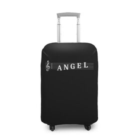 Чехол для чемодана 3D с принтом Angel в городе Новоалтайск, 86% полиэфир, 14% спандекс | двустороннее нанесение принта, прорези для ручек и колес | angel | clef | instrument | music | musical | notation | note | notes | tablature | treble | ангел | грамота | инструмент | ключ | музыка | музыкальный | нота | нотная | ноты | скрипичный | табулатура