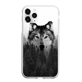 Чехол для iPhone 11 Pro Max матовый с принтом Волк в городе Новоалтайск, Силикон |  | tegunvteg | волк | деревья | красивый лес | лес | листья | природа | собака | темный лес