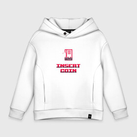 Детское худи Oversize хлопок с принтом Insert Coin игровой автомат в городе Новоалтайск, френч-терри — 70% хлопок, 30% полиэстер. Мягкий теплый начес внутри —100% хлопок | боковые карманы, эластичные манжеты и нижняя кромка, капюшон на магнитной кнопке | arcade | arcade cabinet | english | games | gaming | pixel art | retro | vintage | английский язык | аркадные игры | видеоигры | винтаж | вставьте монету | игры | иллюстрация | монета | пиксель арт | пиксельный арт | прикол | ретро
