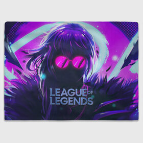 Плед 3D с принтом Evelynn | LOL в городе Новоалтайск, 100% полиэстер | закругленные углы, все края обработаны. Ткань не мнется и не растягивается | league of legends | lol | moba | лига легенд | лол | моба
