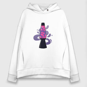 Женское худи Oversize хлопок с принтом Lava Lamp Лавовая лампа в городе Новоалтайск, френч-терри — 70% хлопок, 30% полиэстер. Мягкий теплый начес внутри —100% хлопок | боковые карманы, эластичные манжеты и нижняя кромка, капюшон на магнитной кнопке | art | hippie | hipster | hipster merch | oil | vintage | арт | в стиле ретро | винтаж | винтажная лампа | воск | декоративный светильник | джинн | иллюстрация | лава | лампа | лампа джинна | масло | парафин | ретро
