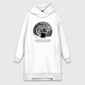 Платье-худи хлопок с принтом Snafkin в городе Новоалтайск,  |  | moominmamma | moominpappa | moomintroll | snafkin | муми тролль | муми цитаты | снусмумрик | цитаты