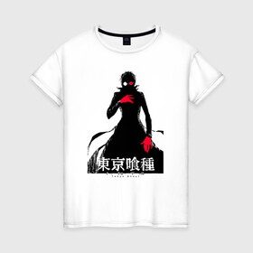 Женская футболка хлопок с принтом Кэн Канэки | Tokyo Ghoul в городе Новоалтайск, 100% хлопок | прямой крой, круглый вырез горловины, длина до линии бедер, слегка спущенное плечо | anime | kaneki ken | tokyo ghoul | tokyo ghoul: re | аниме | анимэ | гули | джузо сузуя | канеки кен | кузен йошимура | наки | нишики нишио | ре | ренджи йомо | ризе камиширо | токийский гуль | тоука киришима | ута