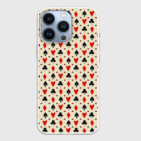 Чехол для iPhone 13 Pro с принтом Масти в городе Новоалтайск,  |  | Тематика изображения на принте: буби | графика | деньги | доллары | игра | искусство | картинка | карты | катала | коллаж | красивый | крести | крутой | кубики | купюры | масти | модный | орнамент | пики | покер | прикуп | рисунок