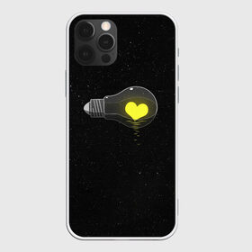 Чехол для iPhone 12 Pro Max с принтом Сердце в лампе в городе Новоалтайск, Силикон |  | Тематика изображения на принте: dark | звезды | космос | лампочка | сердце