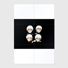 Магнитный плакат 2Х3 с принтом TOKYO GHOUL в городе Новоалтайск, Полимерный материал с магнитным слоем | 6 деталей размером 9*9 см | anime | face | manga | tokyo ghoul | аниме | белые волосы | взгляд | мультсериал | токийский гуль