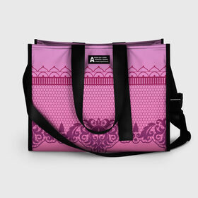 Сумка-шоппер 3D Кружева: в городе Новоалтайск, 100% полиэстер | застегивается на металлическую кнопку; внутренний карман застегивается на молнию. Стенки укреплены специальным мягким материалом, чтобы защитить содержимое от несильных ударов
 | градиент | завитки | кружева | минимализм | пчелиные соты